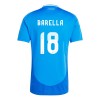 Original Fußballtrikot Italien Nicolo Barella 18 Heimtrikot EURO 2024 Für Herren